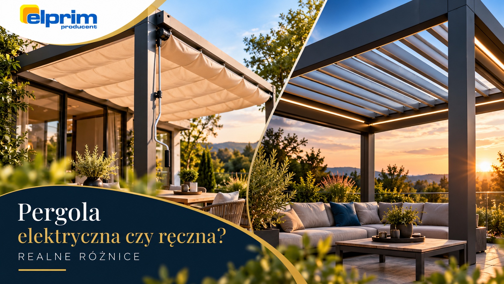 pergola elektryczna vs ręczna